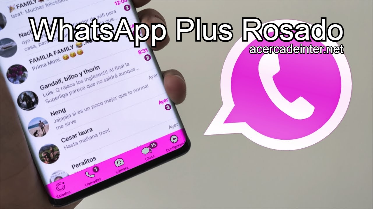 Descargar WhatsApp Plus Rosado