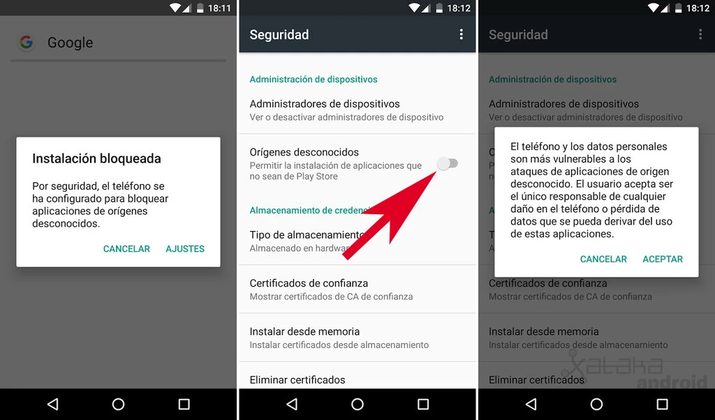 Cómo instalar aplicaciones en APK en versiones anteriores a Android 8.0 Oreo