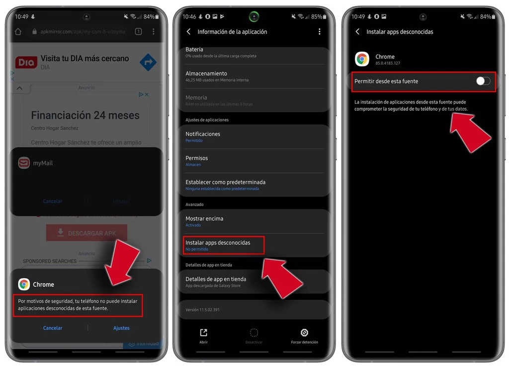 Instalar el archivo APK